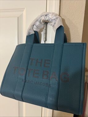 MJ Teal Pebbled Leather Tote